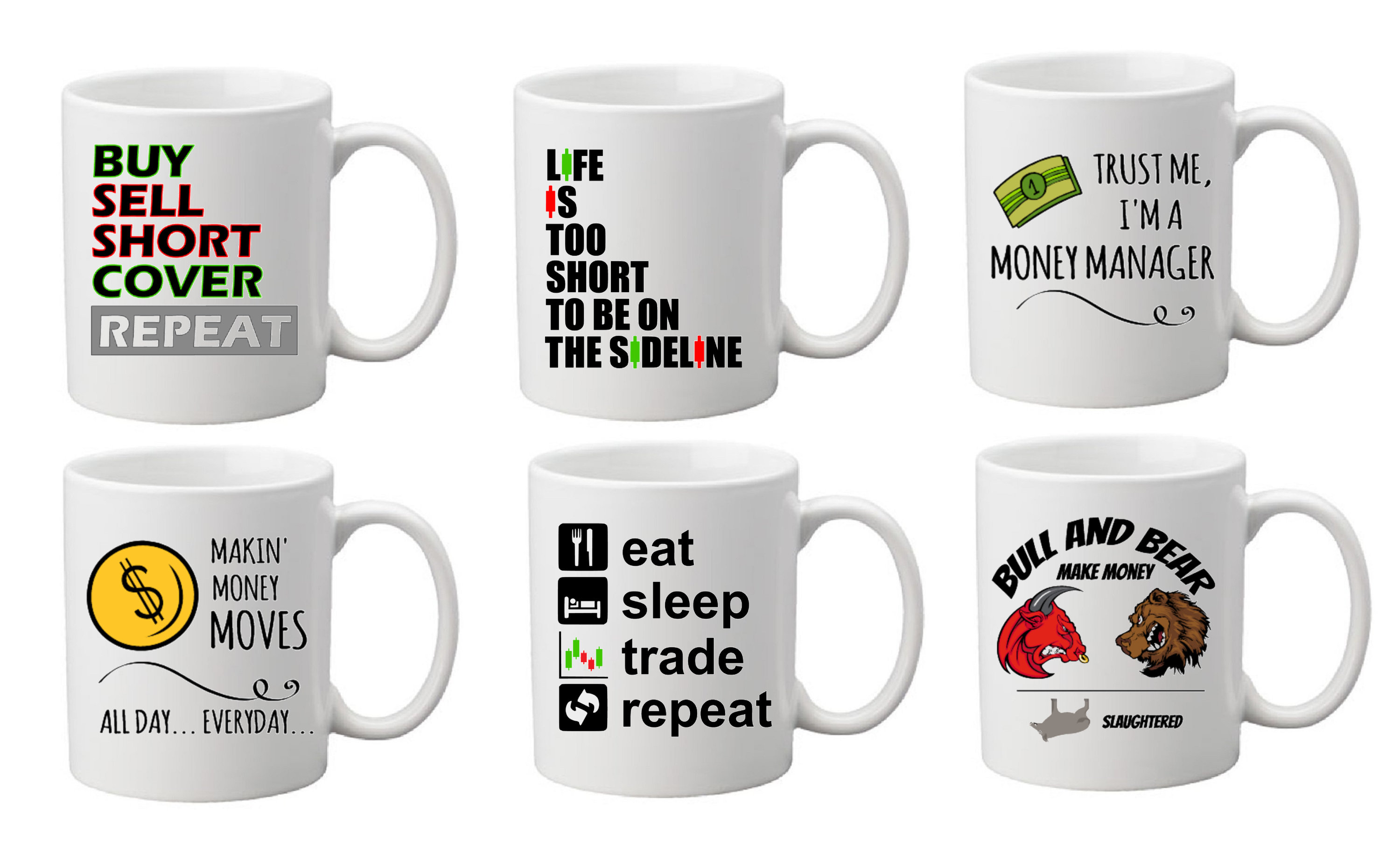 Stock Trading Bitcoin Trading Day Trader Wall Street Crypto Currency Stock Swing Trader Ethereum Hodl Coffee Tea Mug Cup - 